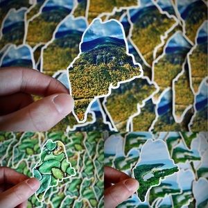 Somewhere in Maine Stickers - 6 pack